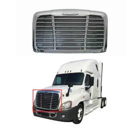 A1719112000 1st Class Auto Parts For 2008 2009-2016 Freightliner Cascadia Front Chrome Plated And Bug Screen Grille