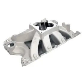 4992 Air Flow Research Afr - Bullitt Satin Carbureted Single Plane Intake Manifold 4992 Air Flow Research Afr - Bullitt Satin Carbureted Single Plane Intake Manifold