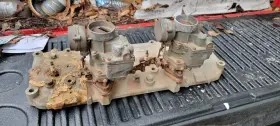 3138698 Alcoa Nash 1954 Rare L6 Flathead Intake Manifold Cylinder Head 2x1bbl