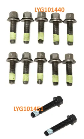 Lyg101451 Allmakes 4x4/britpart Land Rover Range Classic P38 Discovery Manifold To Head Bolt Set New
