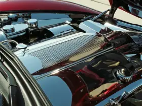 Acc-043025 American Car Craft Acc 2005-2013 C6 Corvette Polished Stainless Vented Engine Intake Plenum Cover