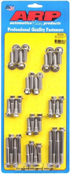 434-2004 Arp Automotive Racing Products Sbc S/s Intake Bolt Kit 6pt