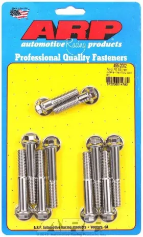 455-2002 Arp Automotive Racing Products Bbf S/s Intake Bolt Kit 6pt