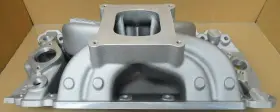 063030 Bill Mitchell Products World Merlin Bb Chevy Sq Port Intake Single Plane 4150 Flange
