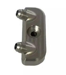 2410003 Bowler Performance Transmissions Gm 6l80e Cooler Manifold Set Converts To -6 Bla