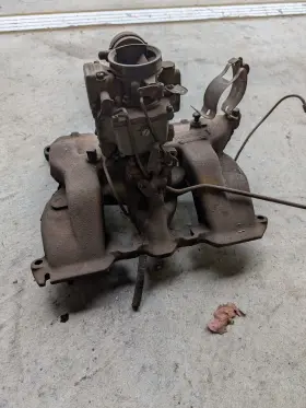 1456741-1 Cadillac 331 2 Barrel Intake Manifold With Carburetor Core 1949-1952