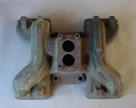 329.gm6u46 Cadillac 1937-48 346 Flathead 2 Barrel Intake Exhaust 1943 1944 1945 1946 1947