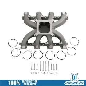 H-imp006-sl Carmocarshop Single Plane Mid-rise Intake Manifold With Gasket Fit For Ls1 Ls2 Ls6 2500-7000