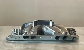 3037p Certified Automotive Experts Polished Aluminum High Rise Single Plane Intake Manifold For Big Block Chevy