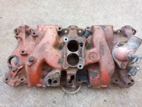 283-400 Chevrolet 348280 1976 Gm Cast Iron Intake Manifold 2 Barrel Chevy Camaro Corvette Sbc