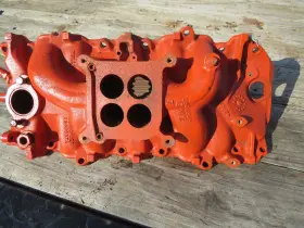 3966948 Chevrolet 1966 68 Holley 396 427 Cast Iron Oval Ports Intake Manifold
