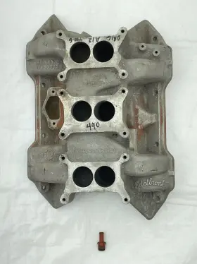 3412046 Chrysler 1969 Mopar 440 6 Pack Aluminum Intake Manifold 3x2 Original B Body #2