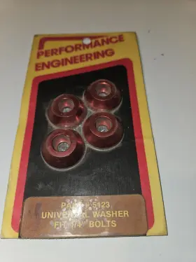 5123 Custom Nos Red Performance Engineering Part #5123 Universal Washer Fit 1/4 Inch Bolts