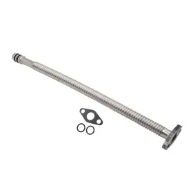 Diesel Power Source 810189860261 19 Inch Stainless Flexible Turbo Oil Drain Tube Cummins