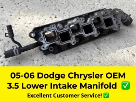 04663850aa Dodge 2005 - 2010 Chrysler 300 Charger 3.5l V6 Lower Intake Manifold Oem 06 07 08 09