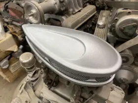 7894889 Dual Flathead 2x2 Carb Intake Teardrop Air Cleaner 4.75 With Filter