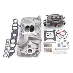 Edelbrock 2062 Single-quad Manifold And Carb Kit