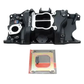 21763 Edelbrock Performer Manifold For Chrysler 318 Without Egr Black