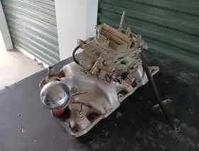 C3bx Edelbrock 2245 #2245 Intake/carburetor Sbc Chevy Rat Rod Usa #3