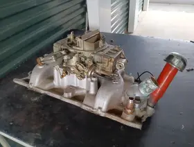 C3bx Edelbrock 2245 #2245 Intake/carburetor Sbc Chevy Rat Rod Usa