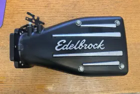 31-3850 Edelbrock Forward Mount Box Style Intake Elbow Sbf