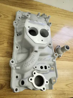 3764 Edelbrock Performer 454 Tbi Intake Manifold Bbc #2