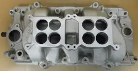 C66-0 Edelbrock 5420 Bb Chevy Dual Quad Oval Port Intake Plane Afb Flg