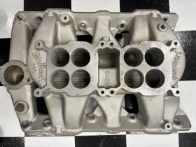 326-455 Edelbrock 5450 Intake Pontiac Dual Carb Part Number For V8 S C
