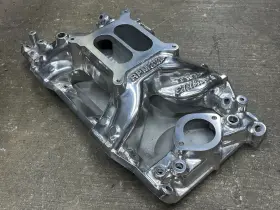 75761 Edelbrock Intake Rpm Air Gap Mopar 340-360 Aluminum Polished