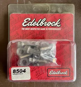 8504 Edelbrock Nos Plated Bolt Kit