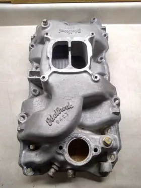 C427 Edelbrock Rare Vtg 1960s Aluminum Intake # Bbc L72 L78 L88 Usa