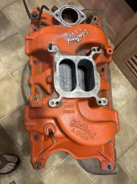 318-360 Edelbrock Lld4b Ld4b Performer Intake Mopar Dual Plane 4150 Flg Free Ship