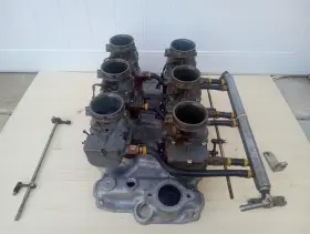 Ml-c67 Edelbrock Vintage 6 Deuce 6x2 Ml C67 Sbc Intake Chevy Gasser 283 Stromberg 97