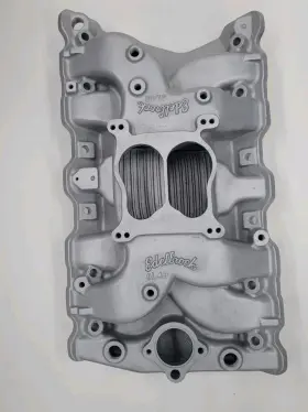 4bbl Edelbrock Ol4b Oldsmobile Vintage Aluminum Intake Manifold 307 330 350 403