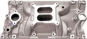 262-400 Edelbrock Performance Products E27161 Performer Eps Vortec Manifold Chevrolet Small Block Natural Finish
