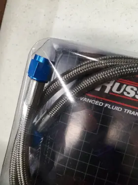 Rus-658530 Edelbrock Russell By Blue -6 An 4ft Braided Stanless Steel Hose Assy