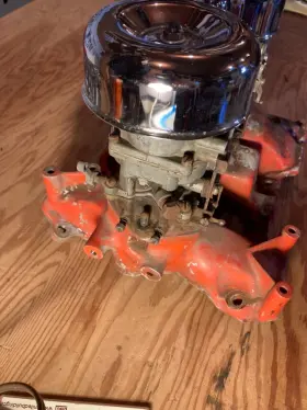 3-deuce Fenton Dm-425 Ford Y-block Tri-power Aluminum Intake Manifold With Carbs #3