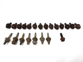 1h101791 Ford 87-96 F150 4.9 Exhaust Header Lower Fuel Intake Bolts Screws Hardware Set
