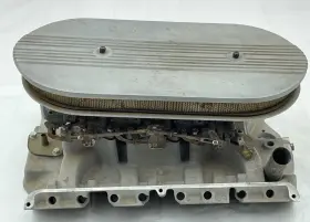 2437 Ford 1961-64 3x2 Intake Holley Carbs Air Cleaner Filter Tri-power Aluminum Manifold #3