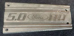 E7ze-9e634-aa Ford Mustang 5.0l Ho Aluminum Intake Plaque Badge Emblem Oem