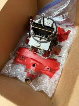 Ecg-9425-h Ford Y Block Intake Manifold And 2 Barrel Carb