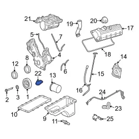 9l3z9439a Ford Oe For Mustang 2009-2010 Lower Engine Intake Manifold Gasket