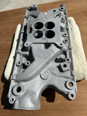 Rf-e3ze-9425-f Ford 1983-85 Mustang Intake Manifold Aluminum 5.0 302 Clean