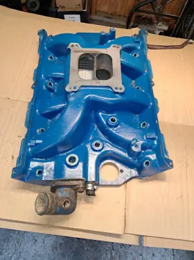 Ge0259 Gesa8736 Satin Aluminum Dual Plane Intake Manifold For Ford Fe 390 406 410 427 428