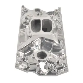 Ge0319 Gesa8736 Dual Plane Polished Aluminum Intake Manifold For Sbc Chevy Vortec 350 Heads 96 #3