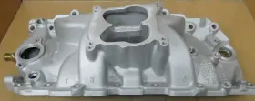 12363420 Gm Bb Chevy Oval Port Intake 396-502 Dual Plain Spread Bore Flange #2