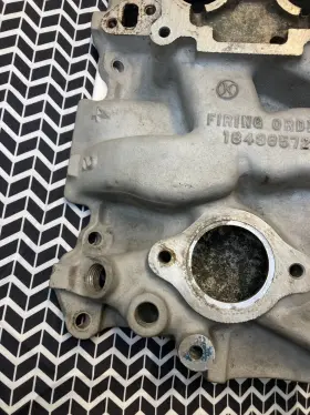 14007374 Gm Small Block Chevy Aluminum 2-barrel Intake Manifold Original #2