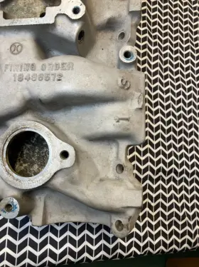 14007374 Gm Small Block Chevy Aluminum 2-barrel Intake Manifold Original #3