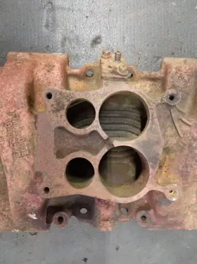 14057057 Gm 1978-1985 Chevy Gmc 350 5.7 4bbl Cast Iron Intake Manifold Date # I 8 4 #3