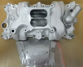 Lt1-z28 Gm 3959594 Sb Chevy Intake 1971-72 350 12-14-71 Dual Plane 4150 Flg